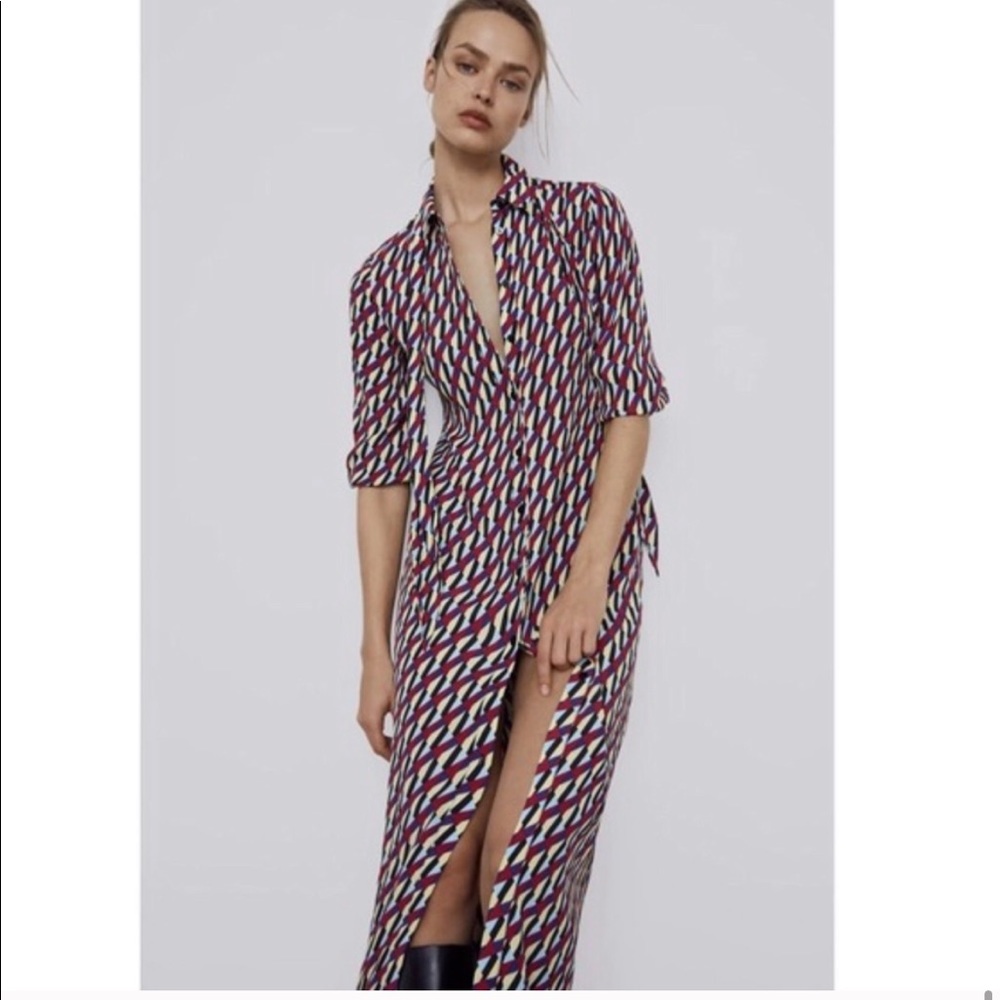 Spring printed dress